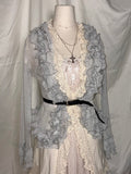 Vintage ruffle fairy cardigan
