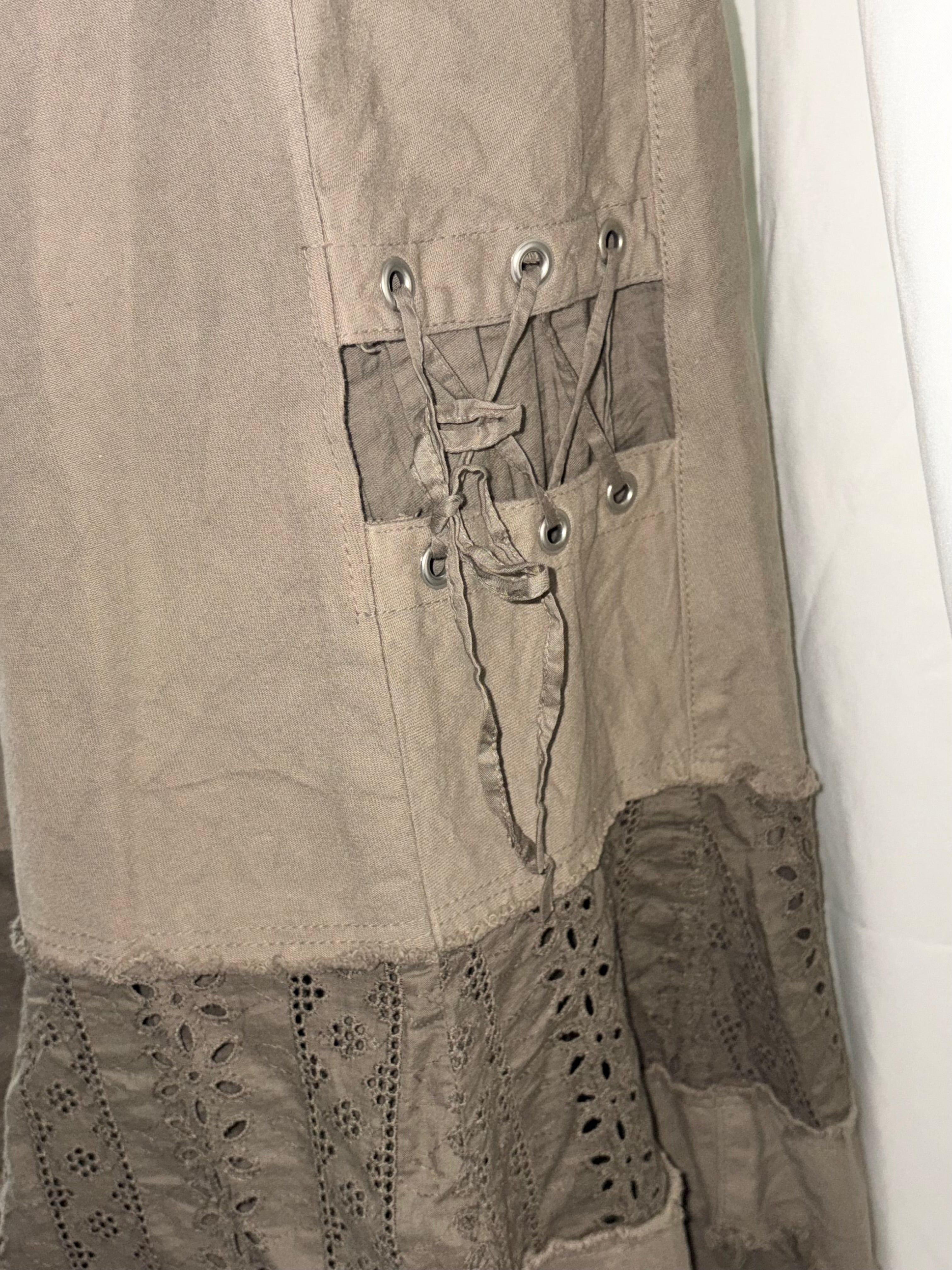 Vintage fairygrunge olive skirt