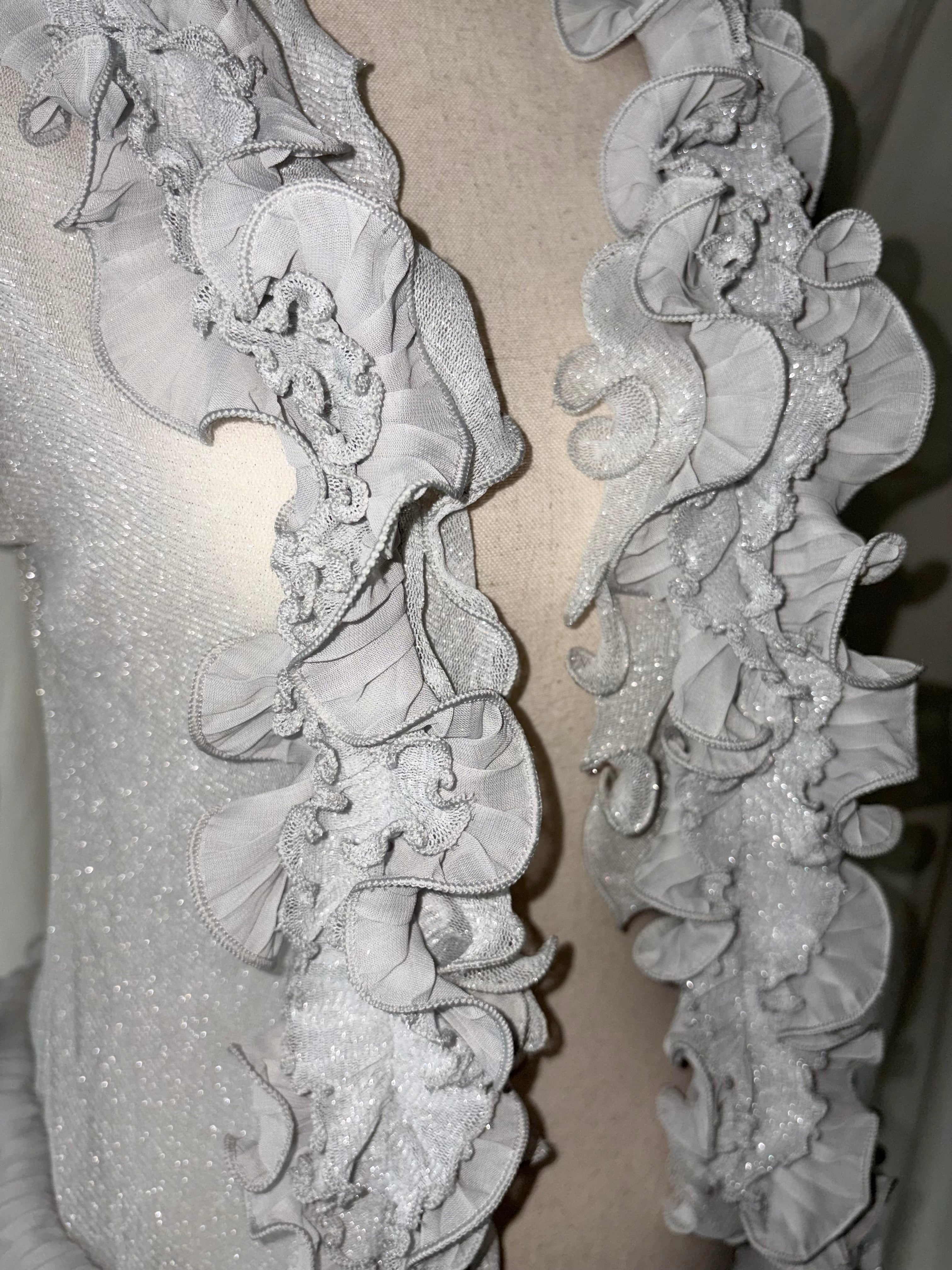 Vintage ruffle fairy cardigan