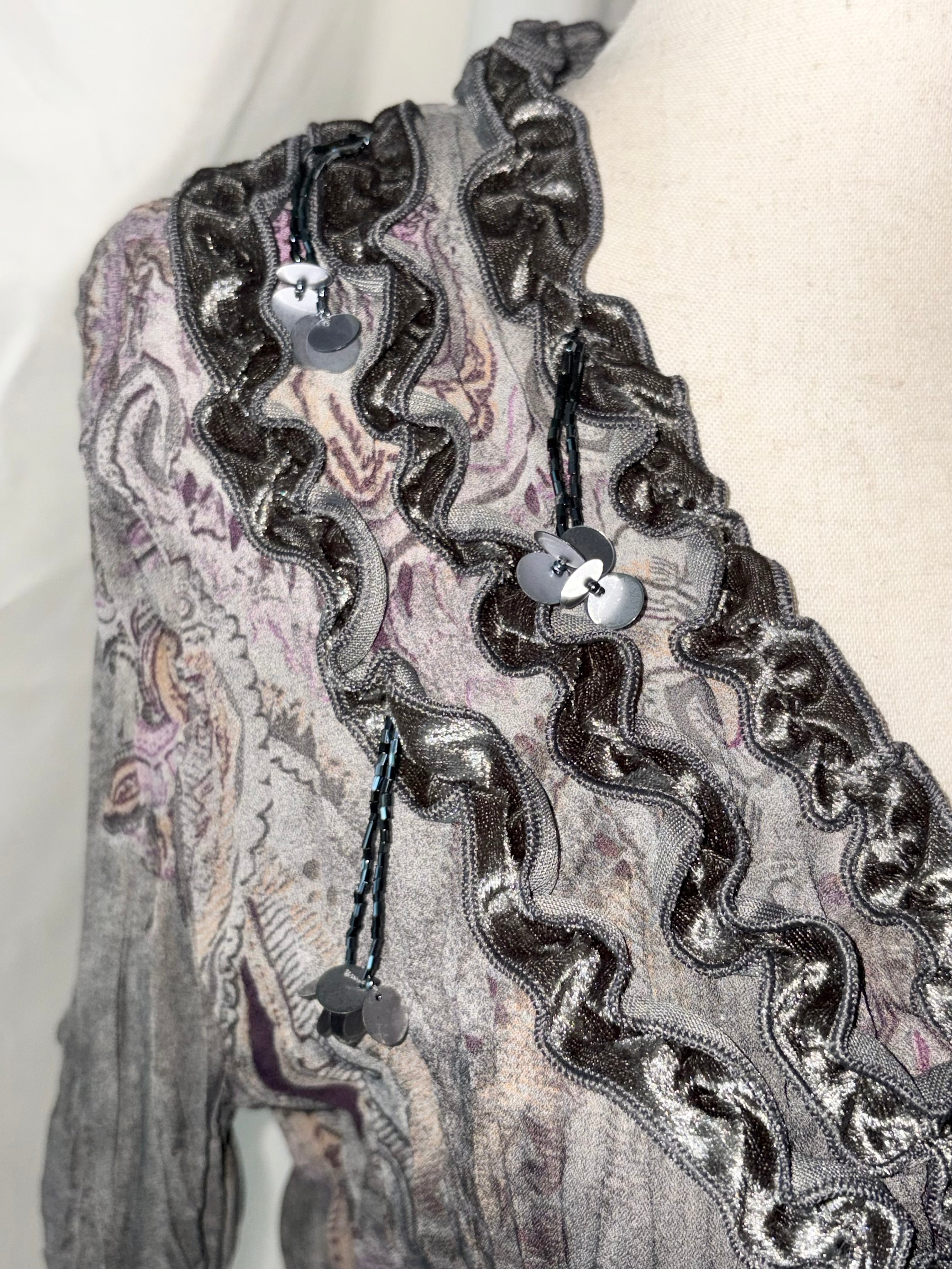 Whimsigoth ruffle cardigan