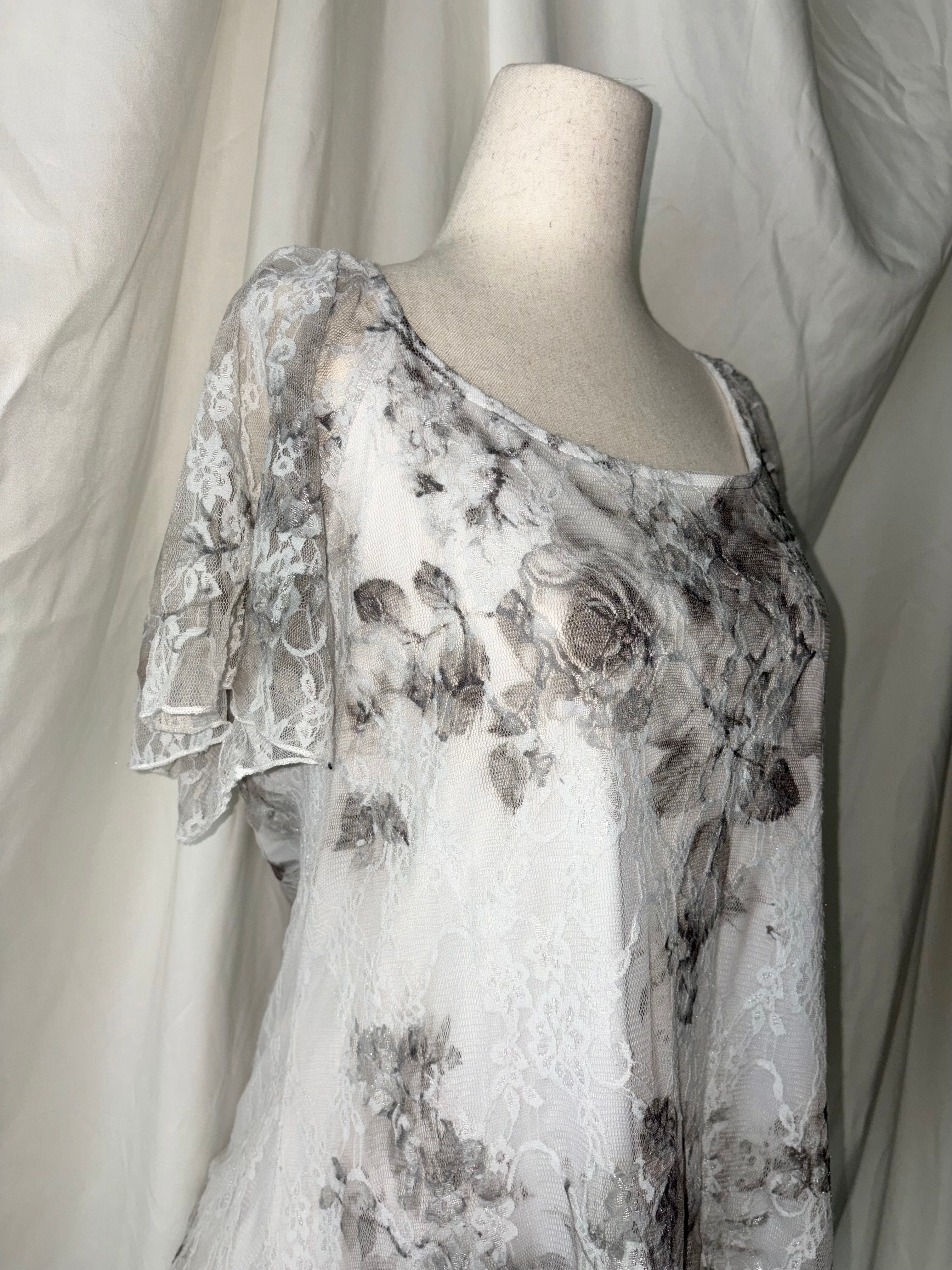 Vintage lace babydoll top