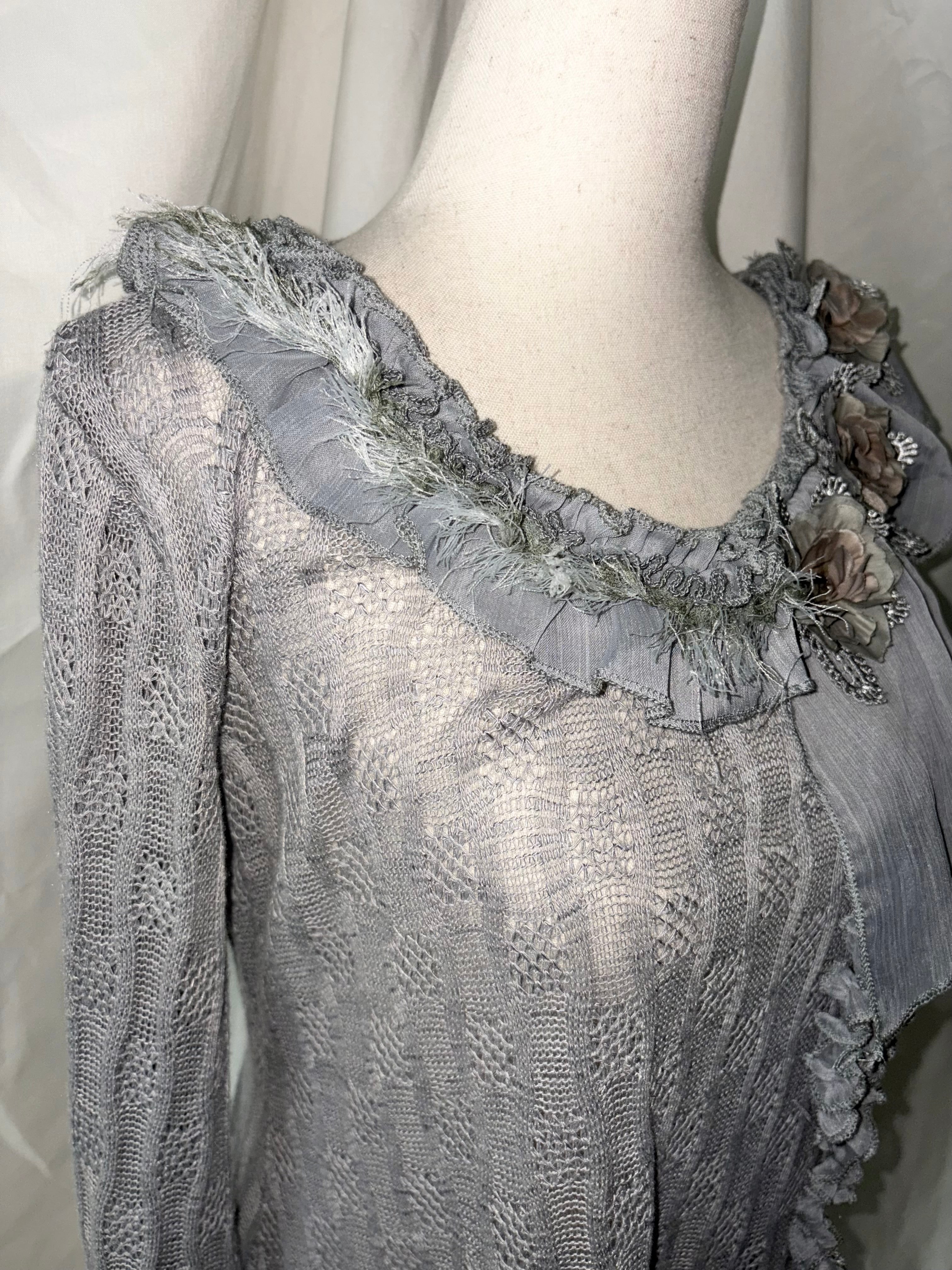 Vintage lace floral top