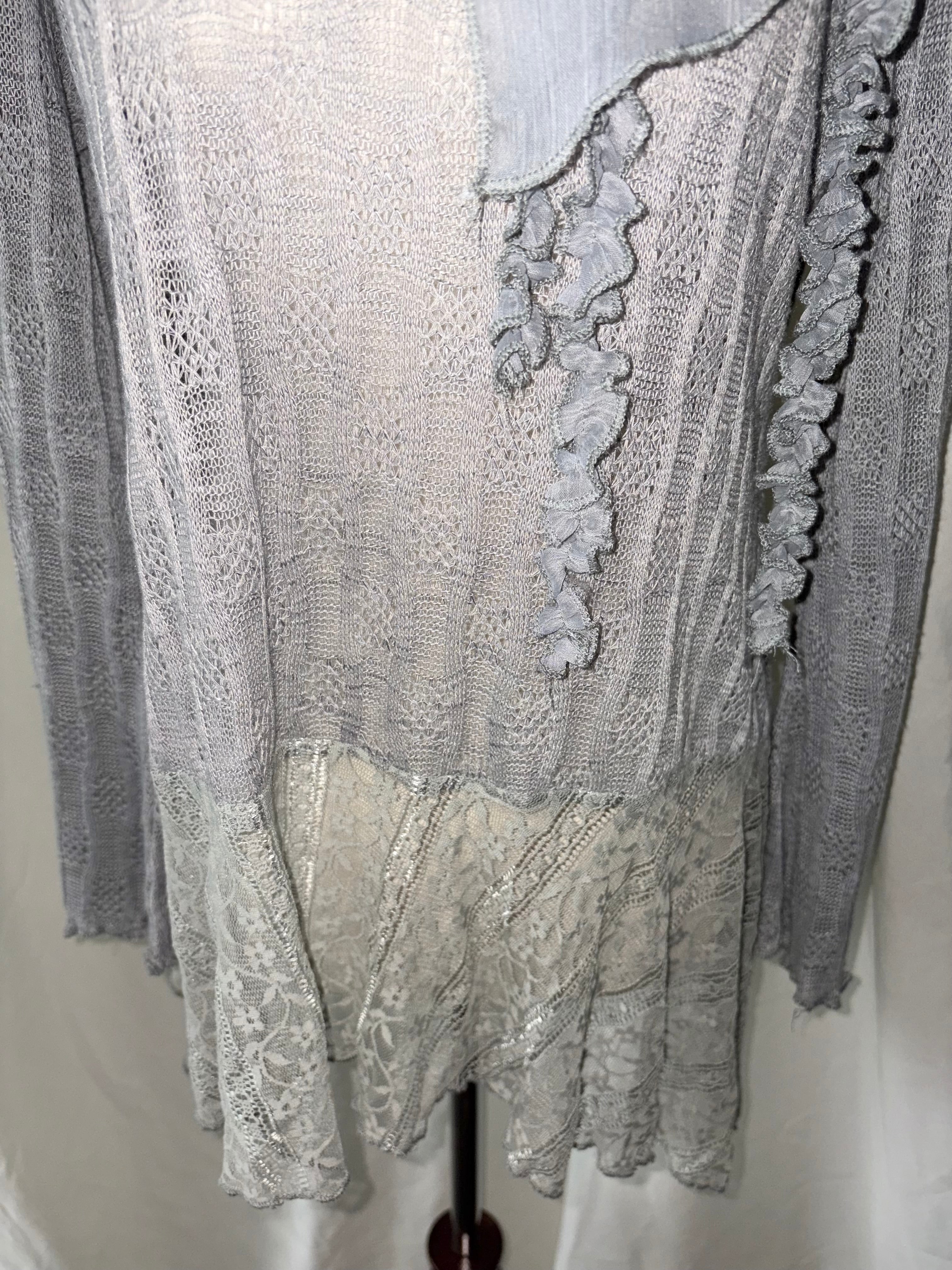 Vintage lace floral top