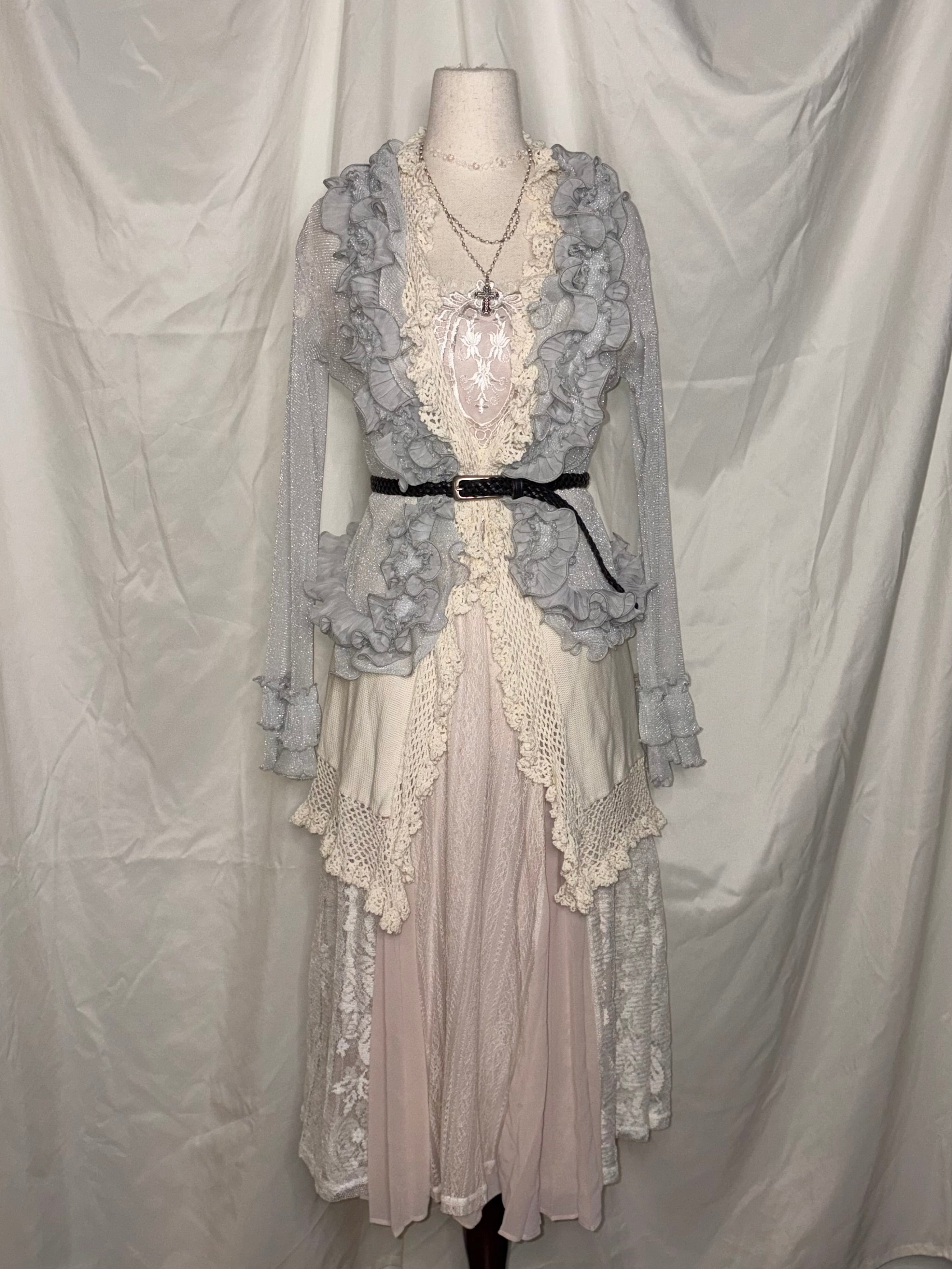 Baby pink lace dress