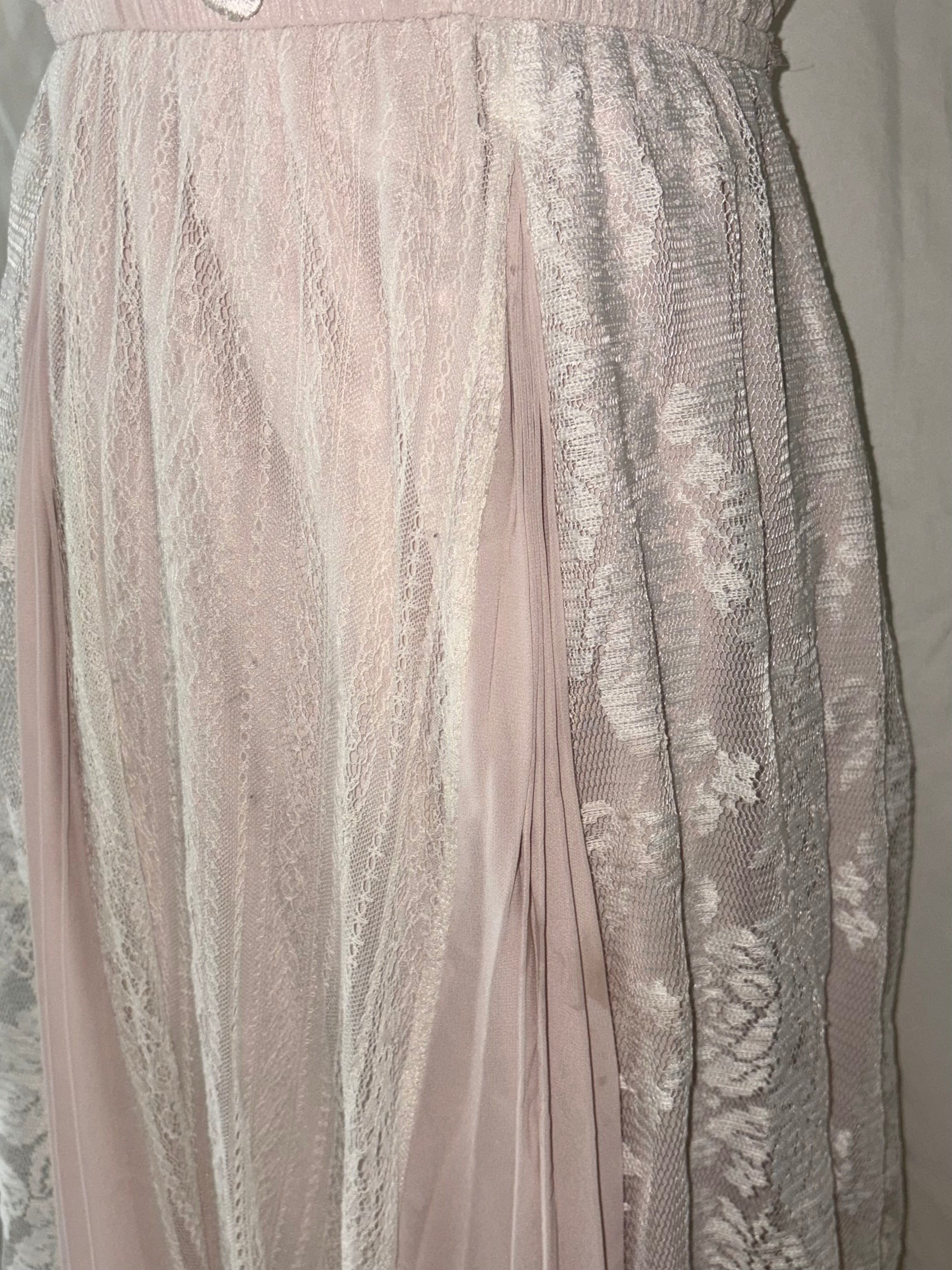 Baby pink lace dress