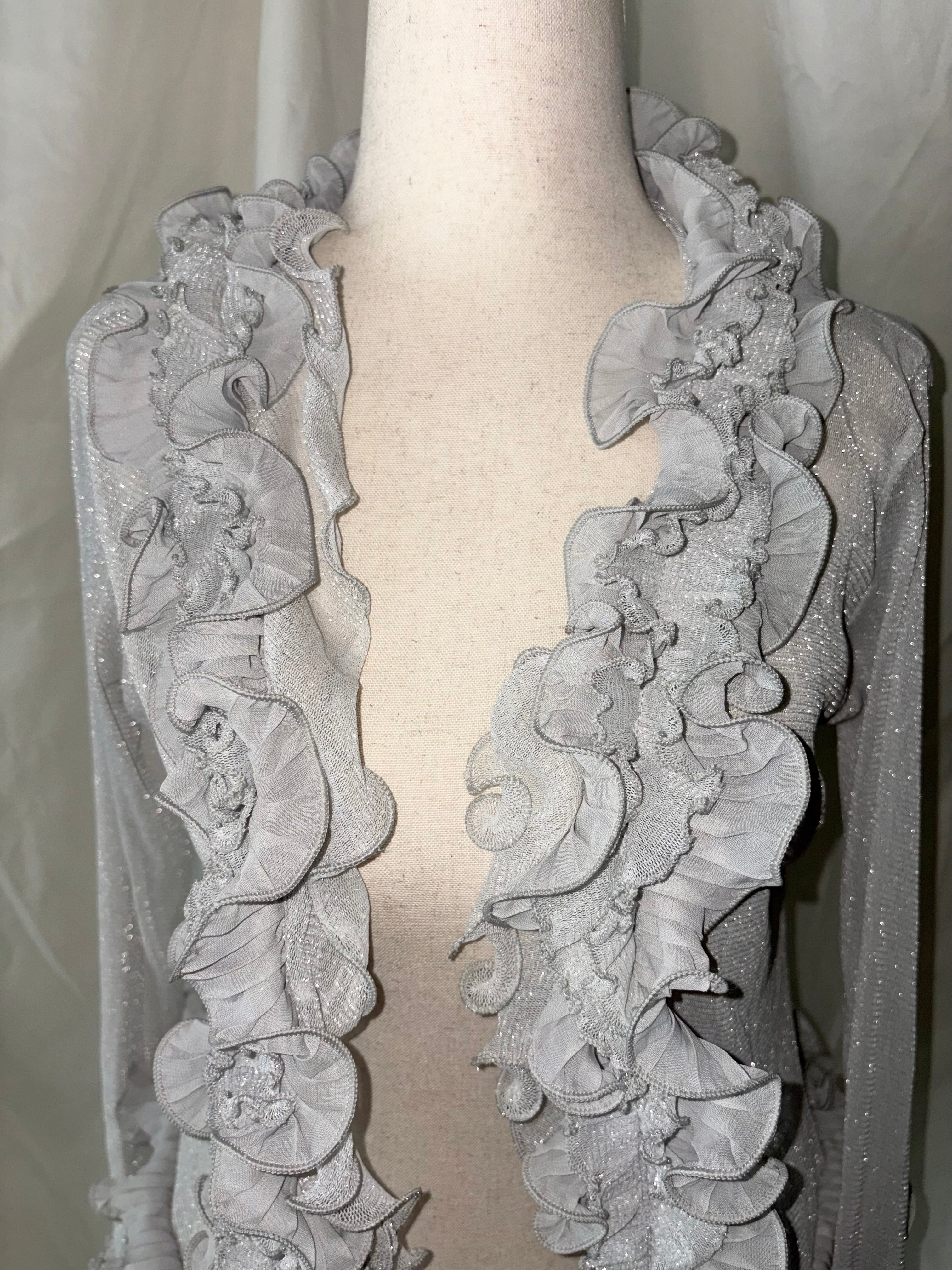 Vintage ruffle fairy cardigan