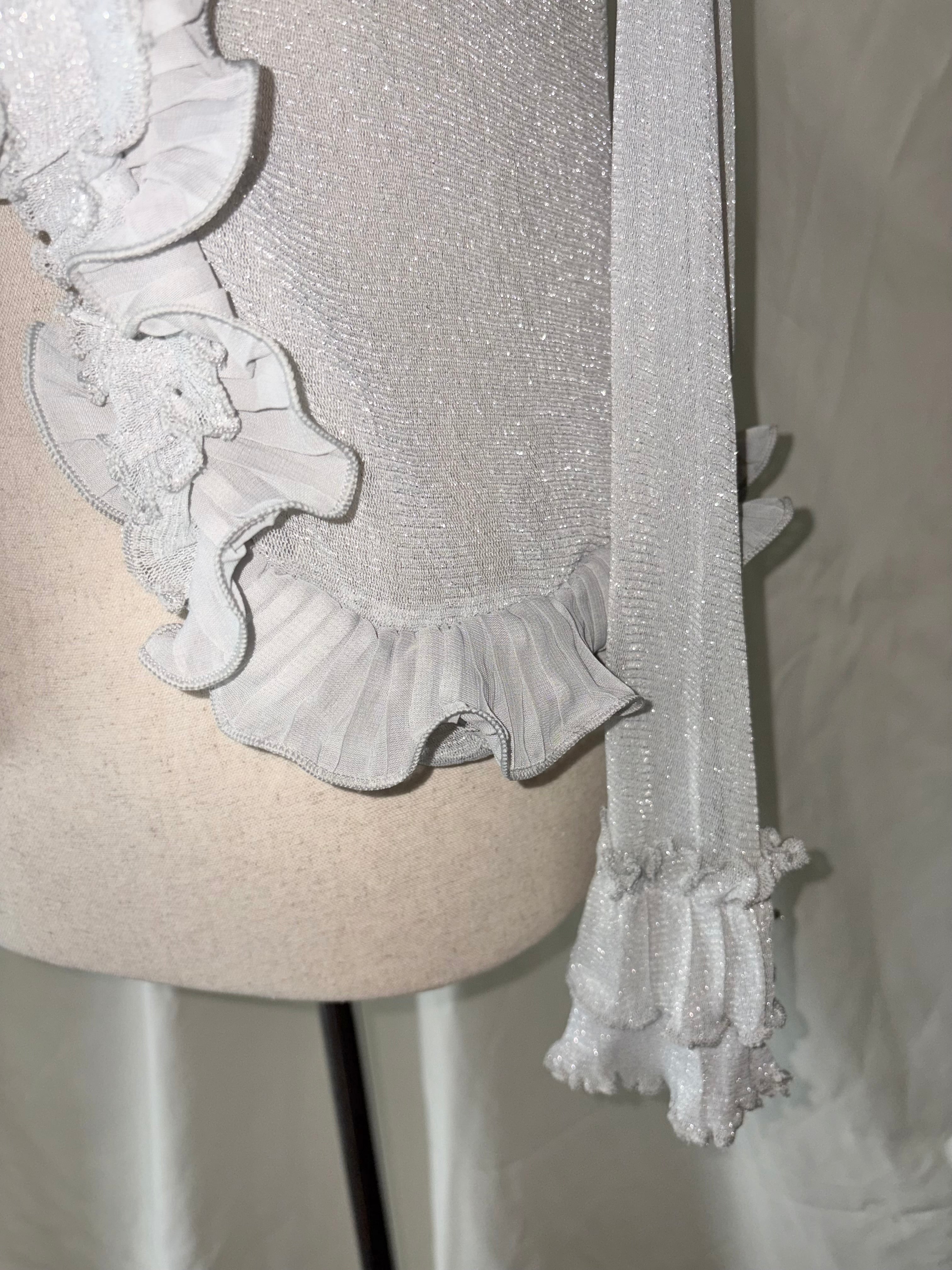 Vintage ruffle fairy cardigan