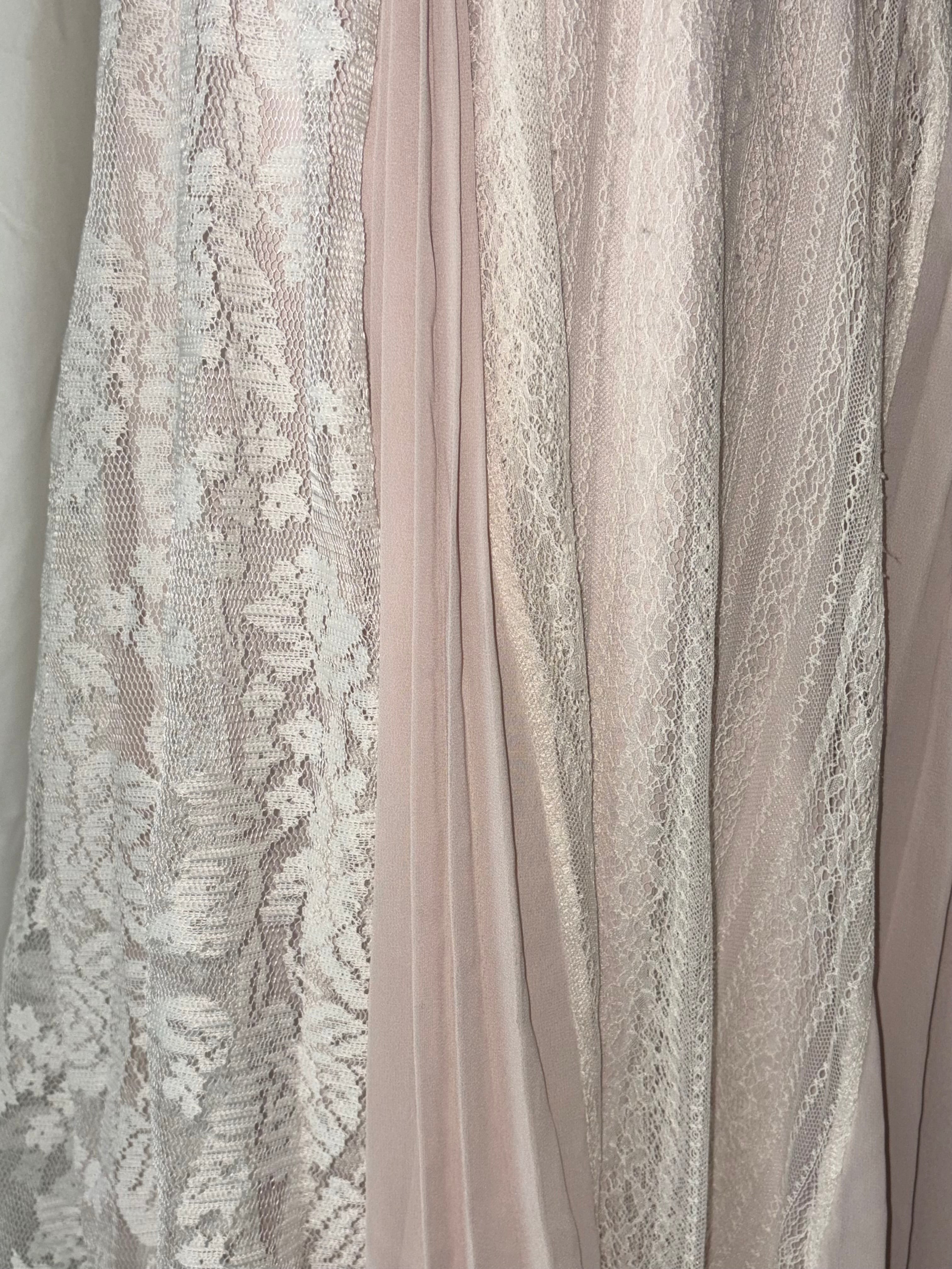 Baby pink lace dress