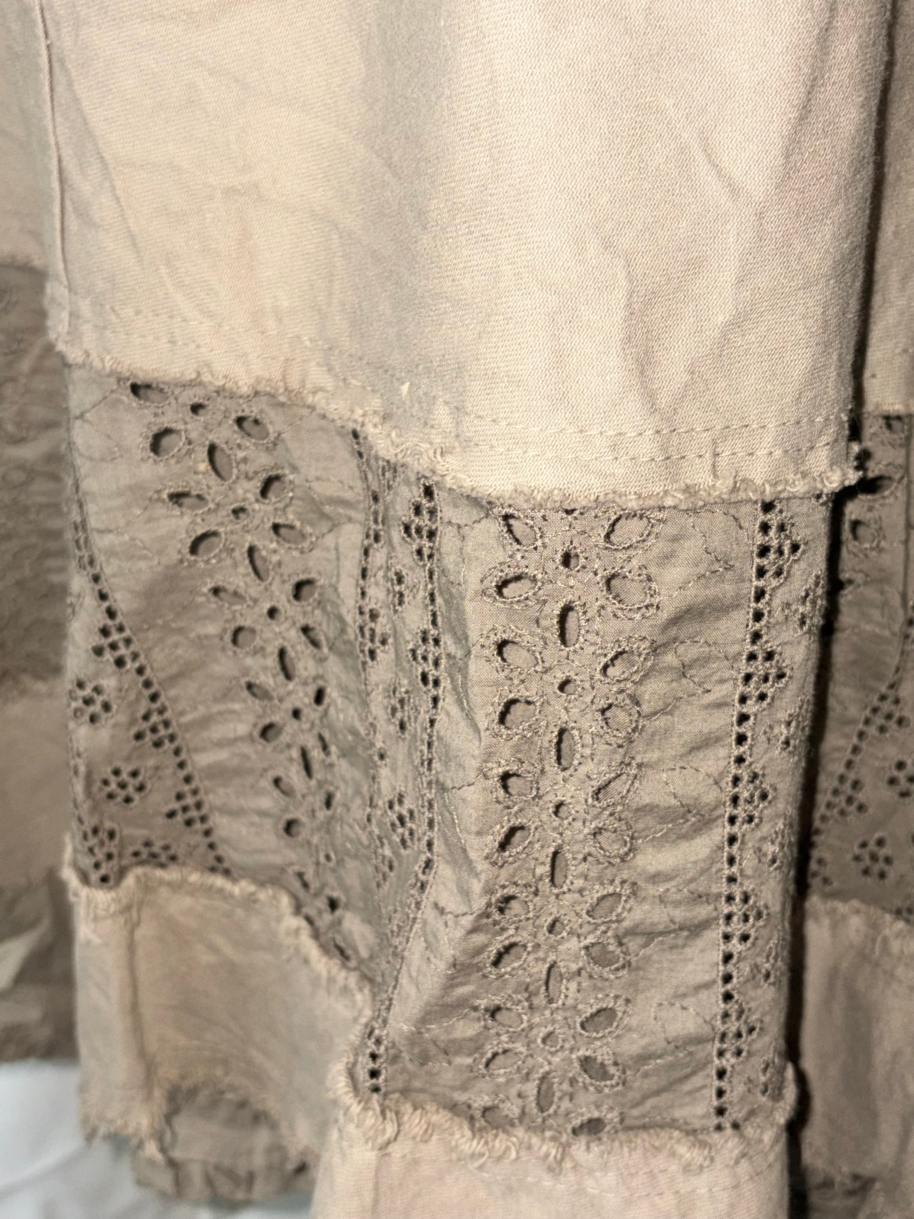 Vintage fairygrunge olive skirt