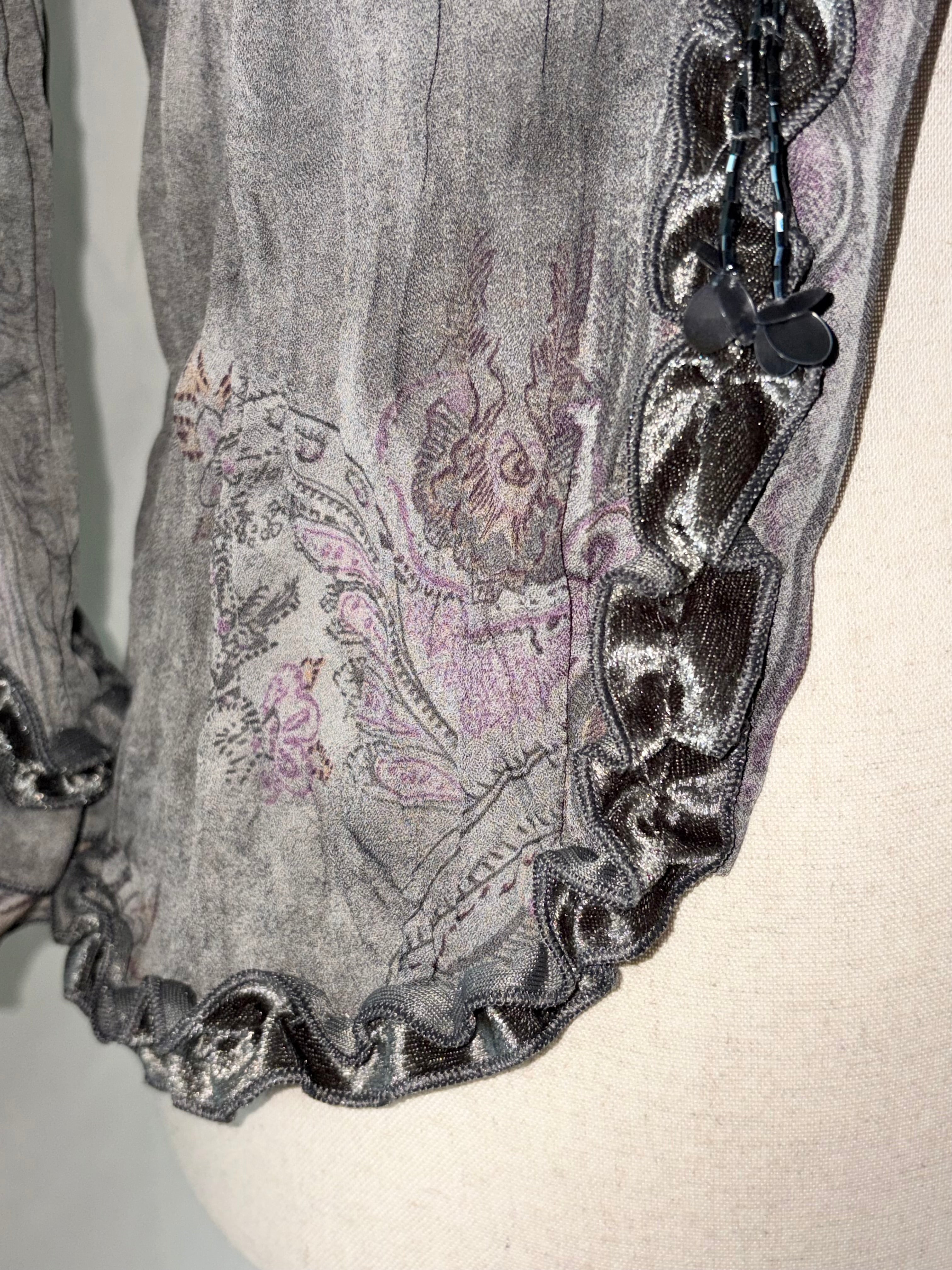 Whimsigoth ruffle cardigan