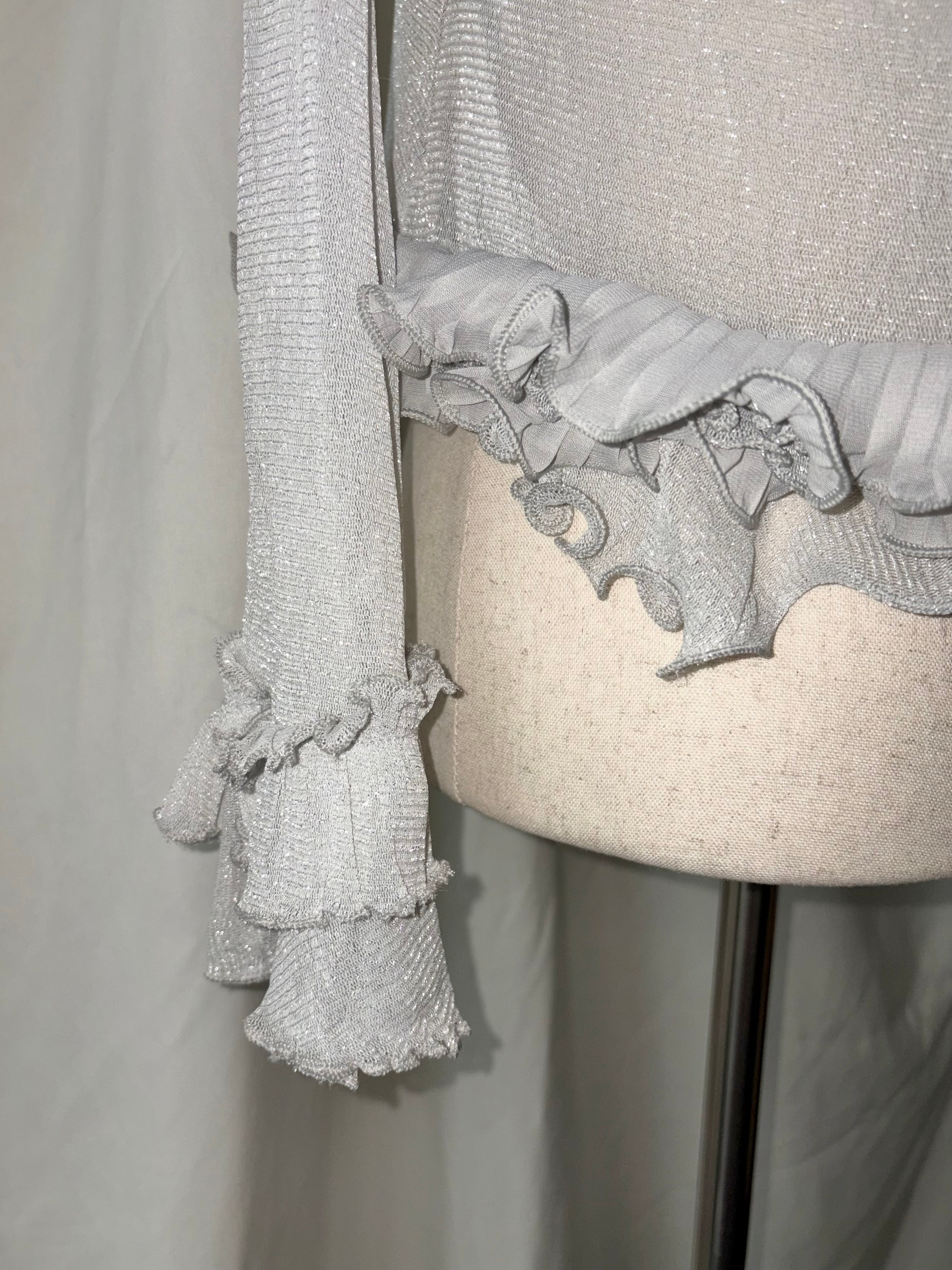 Vintage ruffle fairy cardigan