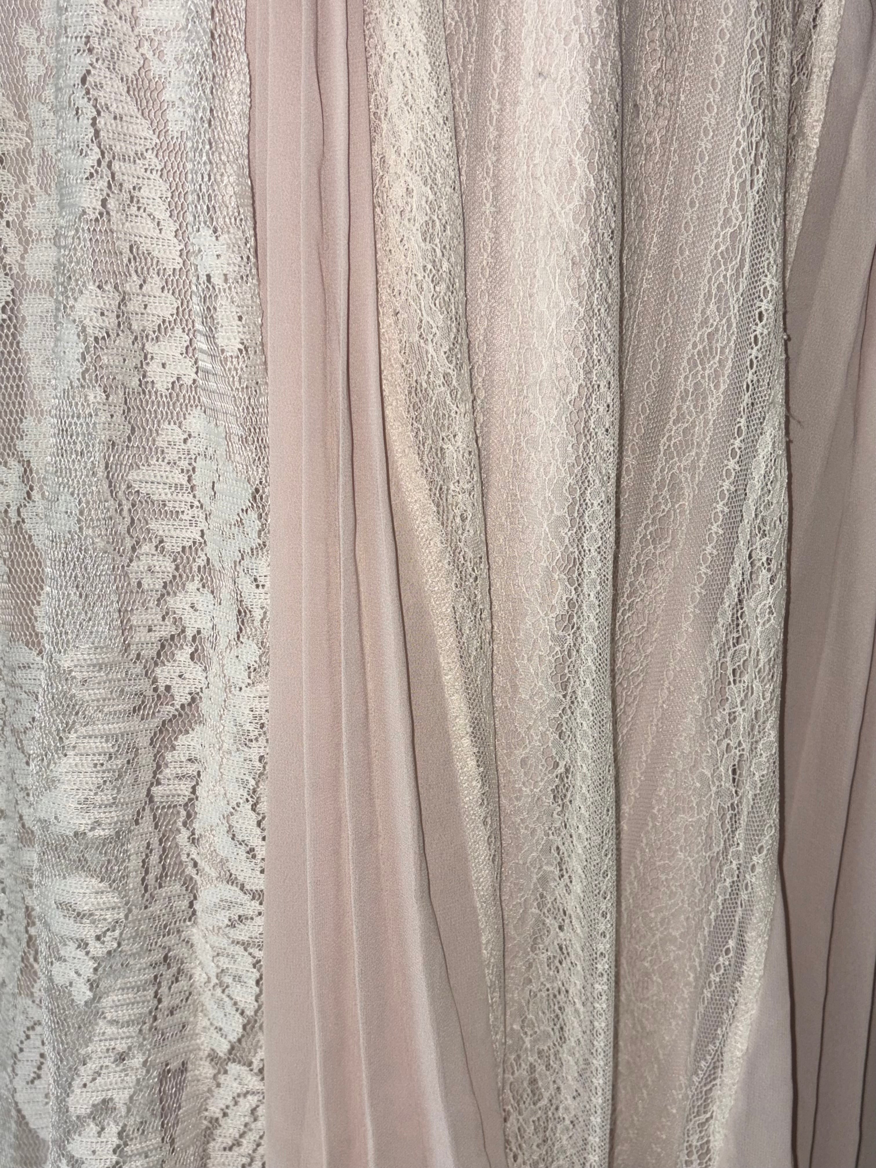 Baby pink lace dress