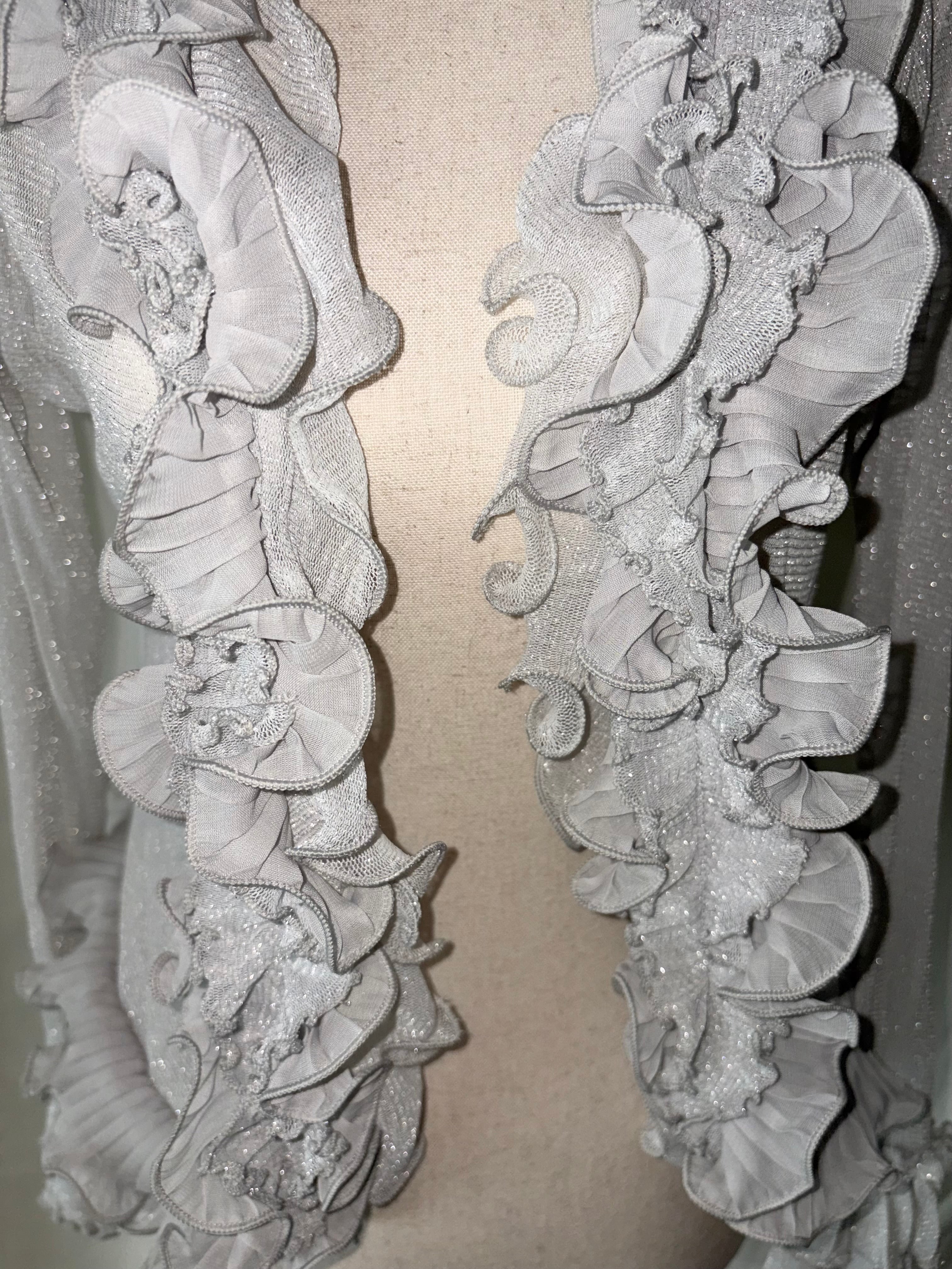 Vintage ruffle fairy cardigan
