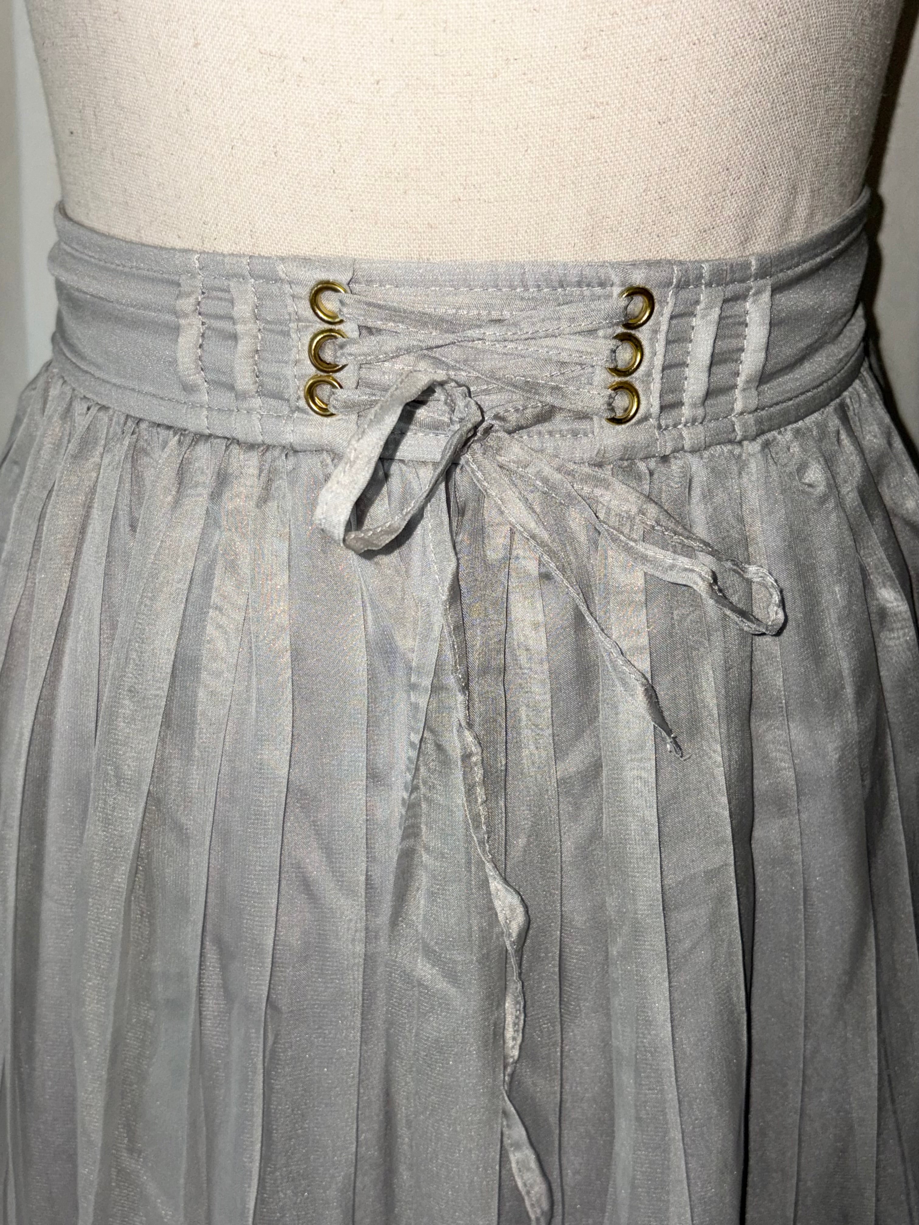 Baby blue lace skirt