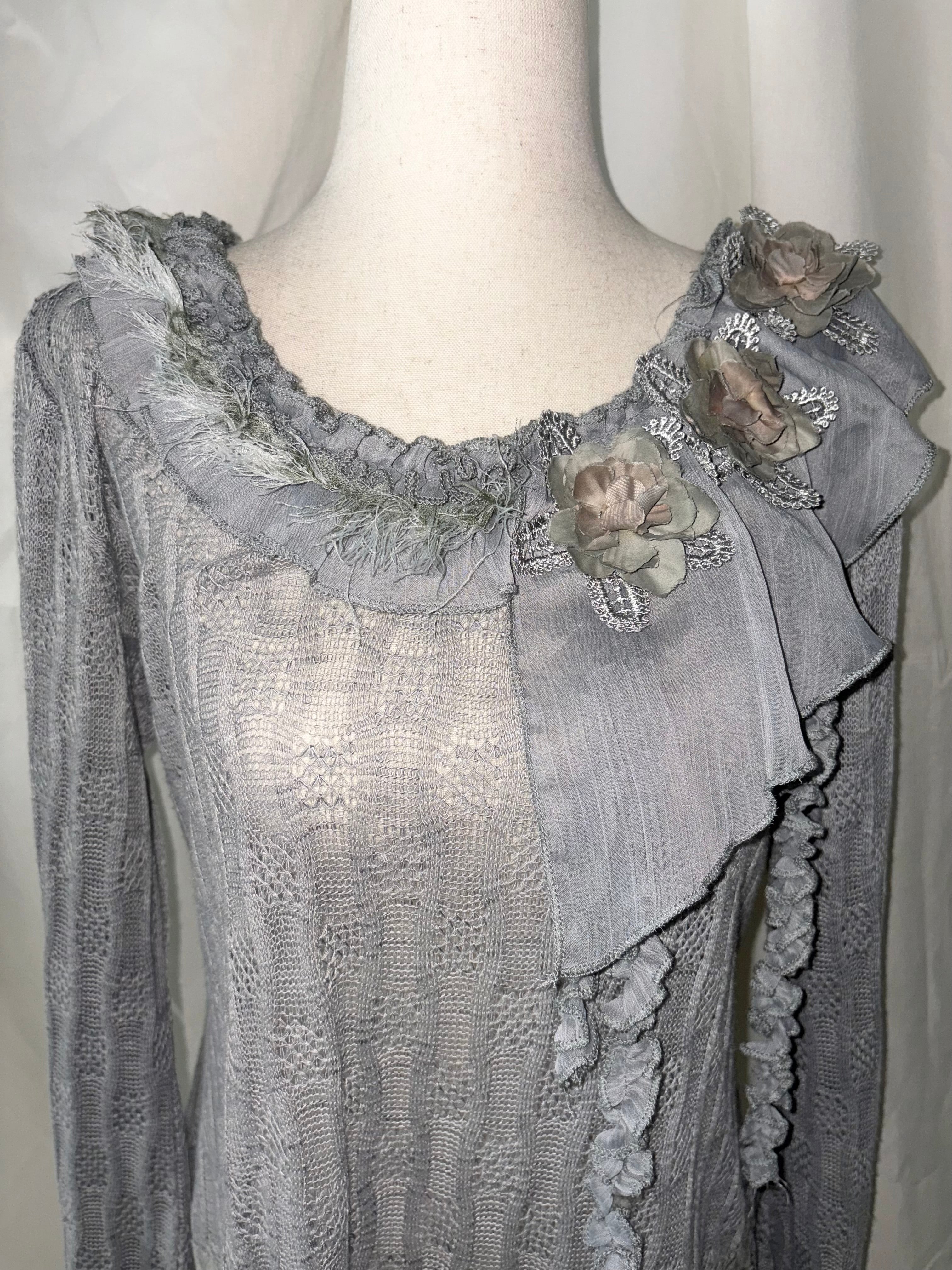 Vintage lace floral top