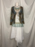 Vintage lace ruffle cardigan